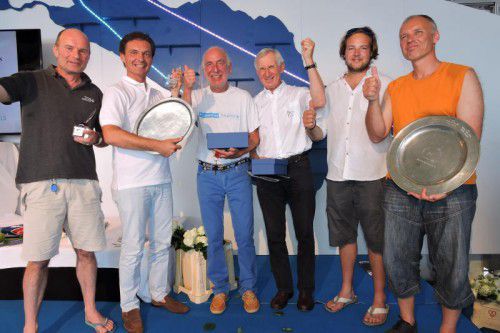 Die Vorarlberger Klassensieger von links nach rechts: Felix Backmeister, Georg Hollenstein, Joachim Warnecke, Willi Gorbach, Philipp Ober, Martin Schneider. Foto: thüringer