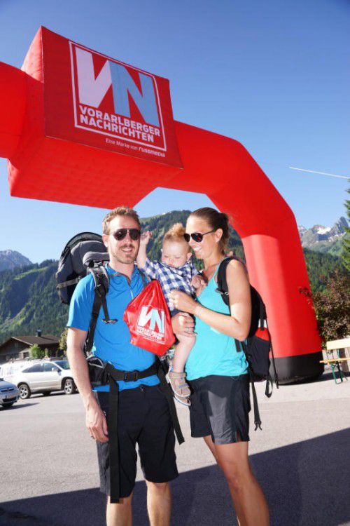 Familie Boss erwanderte mit ihrem Sohn die heimische Bergwelt.