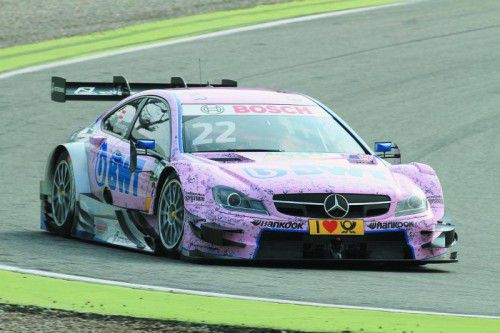 Lucas Auer holte trotz Strafe mit Platz neun seine ersten DTM-Zähler. Foto: Noger