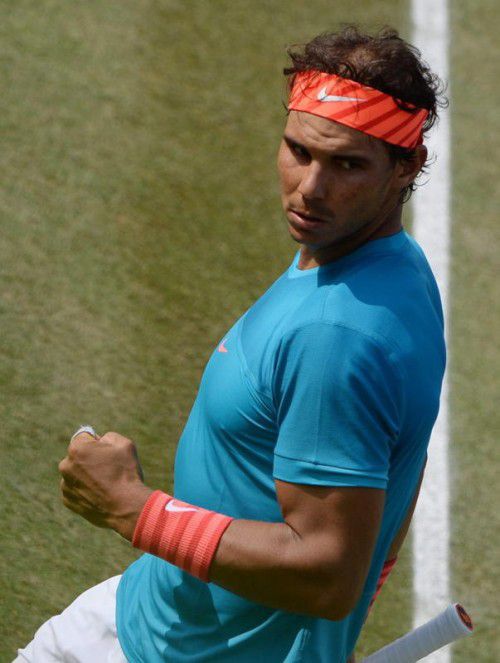 Rafael Nadal: Schwerarbeit gegen Bernard Tomic. Foto: apa