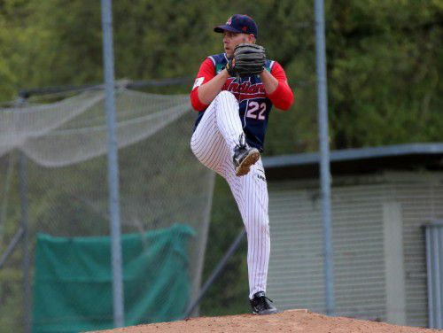 Starke Leistung in Stockerau: Pitcher Dan Hall. Foto: privat