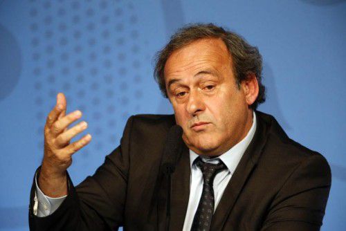 UEFA-Boss Michel Platini hatte Erfreuliches zu berichten. Foto: reuters
