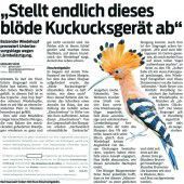 Zum Kuckuck mit dem Wiedehopf
