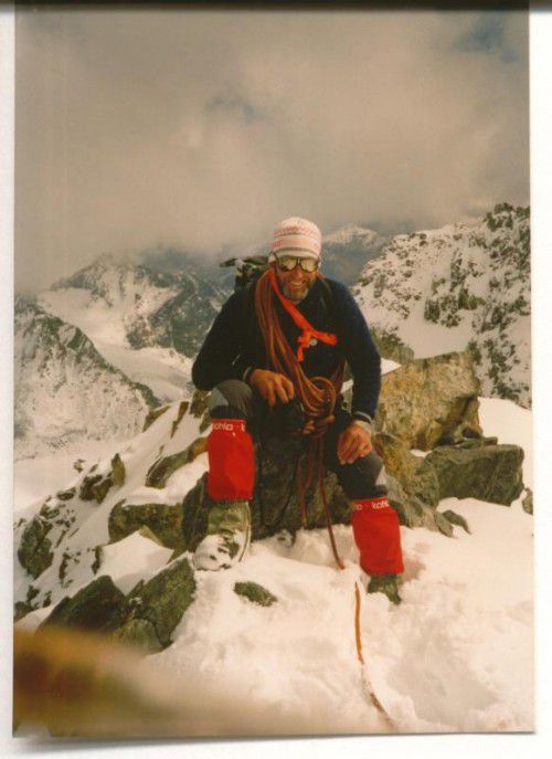 Albrecht Bitschnau auf dem Piz Buin. Foto: Heimatmuseum