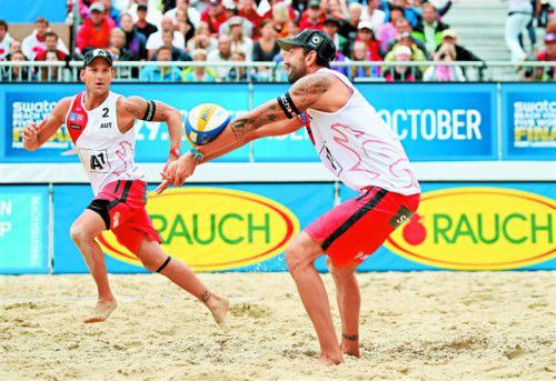 Alexander Horst und Clemens Doppler können mit einem Sieg heute direkt ins Achtelfinale einziehen.