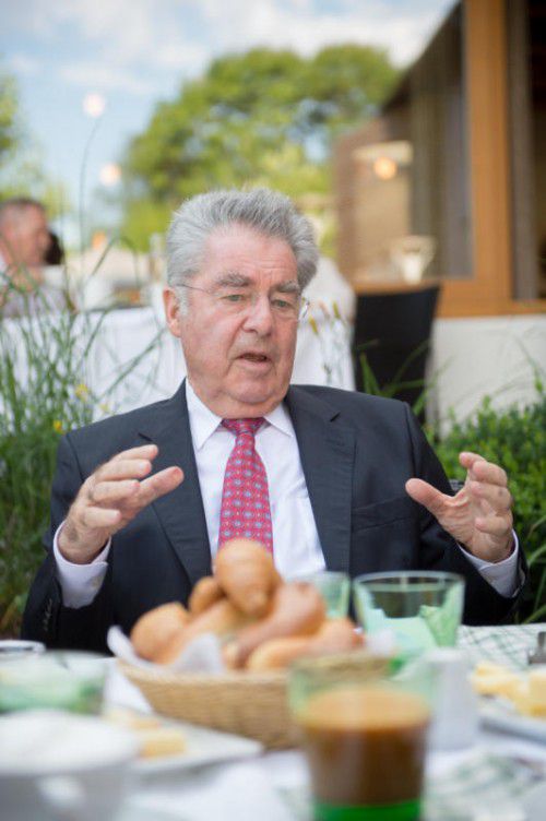 Bundespräsident Heinz Fischer: „Ich würde nicht sagen, dass die österreichische Flüchtlingspolitik oder der Umgang mit Flüchtlingen problemfrei ist.“