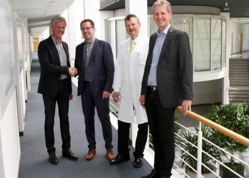 Die Geschäftsführung der Krankenhaus-Betriebsgesellschaft freut sich, Herzspezialisten Frick am LKH Feldkirch begrüßen zu dürfen.