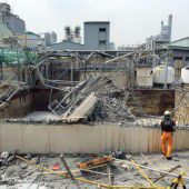 Explosion in Chemie-Fabrik