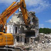 Hotel-Abbruch in Feldkirch  abgeschlossen