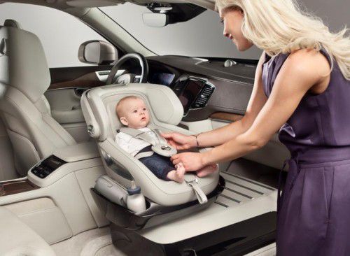 Kinder- statt Beifahrersitz: Volvo stellte jetzt ein Konzept vor.