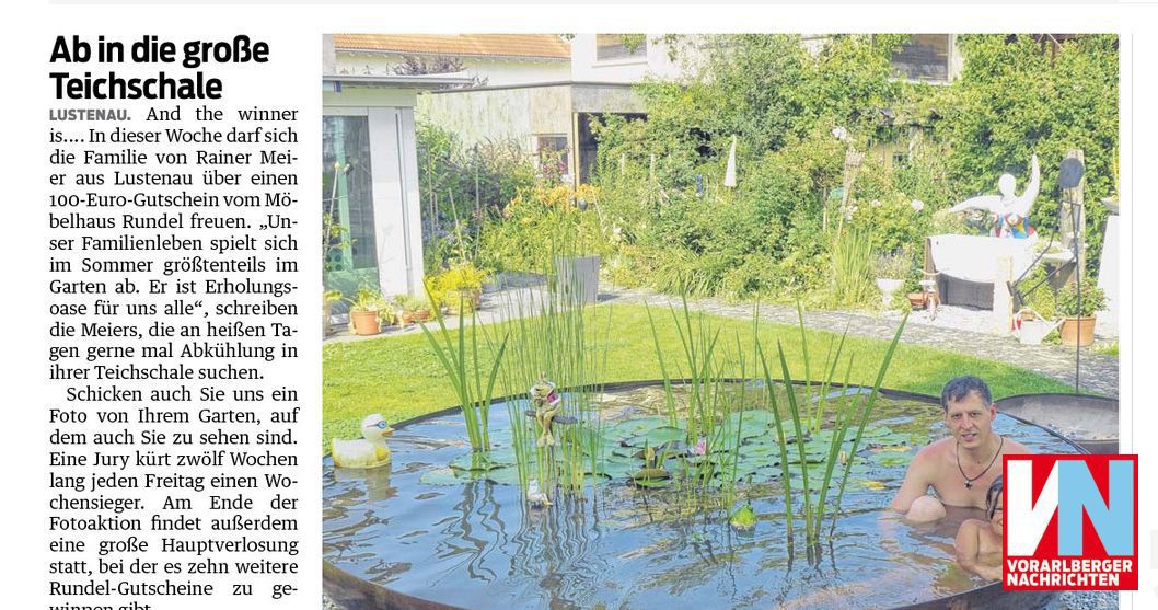 Ab in die große Teichschale - Vorarlberger Nachrichten | VN.AT