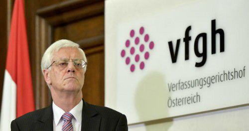 VfGH-Präsident Holzinger: Direkt nach den Verhandlungen ist noch keine Entscheidung des Höchstgerichts zu erwarten.