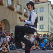 Kunterbunte Gaukelei in Feldkirchs Altstadt