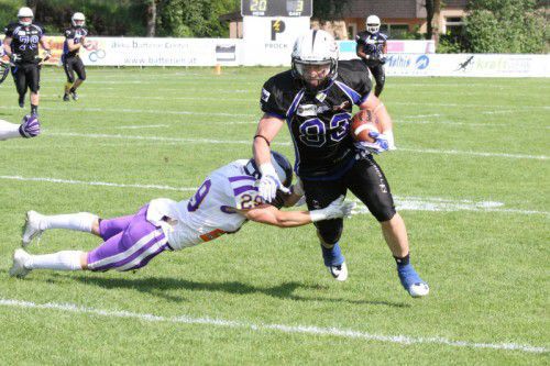 Wide Receiver Christian Steffani ist einer der Schlüsselspieler bei den Blue Devils Hohenems. Foto: schwämmle