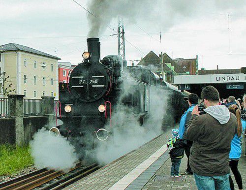 Die legendäre 77.250 sorgte im Frühjahr beim Dampfloktreffen in Lindau für Aufsehen.