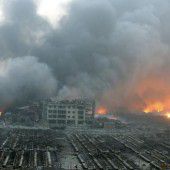 Serie von Explosionen