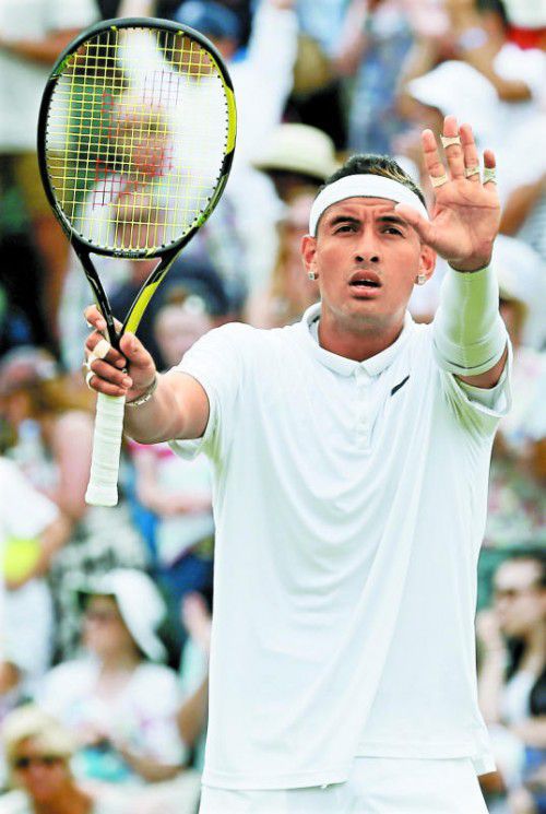 Nick Kyrgios hört auf den Rat von Lleyton Hewitt.