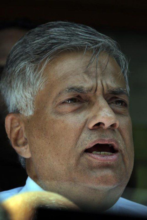 Sri Lankas Premier Ranil Wickremesinghe gewinnt die Wahl.