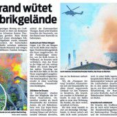 Diskussion um abgebranntes Schweizer Industriegelände