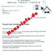 Schwindel um ein krebskrankes Kind