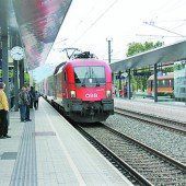 Moderne Bahnstation