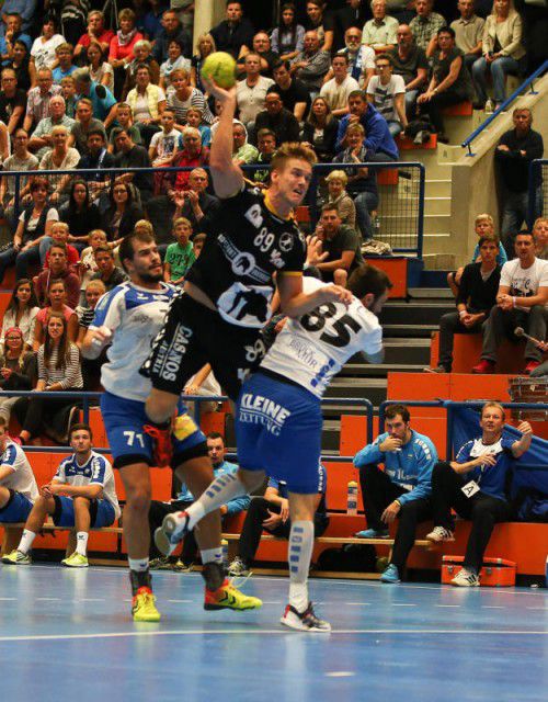 Bregenz-Neuzugang Espen Lie Hansen brachte es in Bruck so wie im Heimspiel gegen Krems abermals auf neun Treffer.