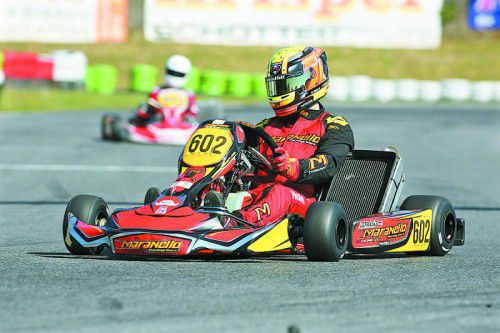 Christoph Hold aus Lauterach fuhr in der Kart-Kategorie wieder einen Titel nach Hause.