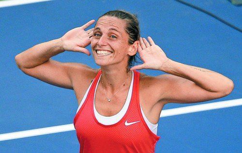 Die Freude ist riesig: Roberta Vinci steht erstmals in einem Grand-Slam-Finale.