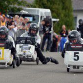 Deutscher gewann WM im Mülltonnenrennen