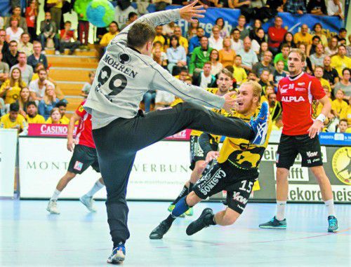 Flügelflitzer Marian Klopcic zählte im Derby zu den Aktivposten in siegreichen Bregenzer Team.