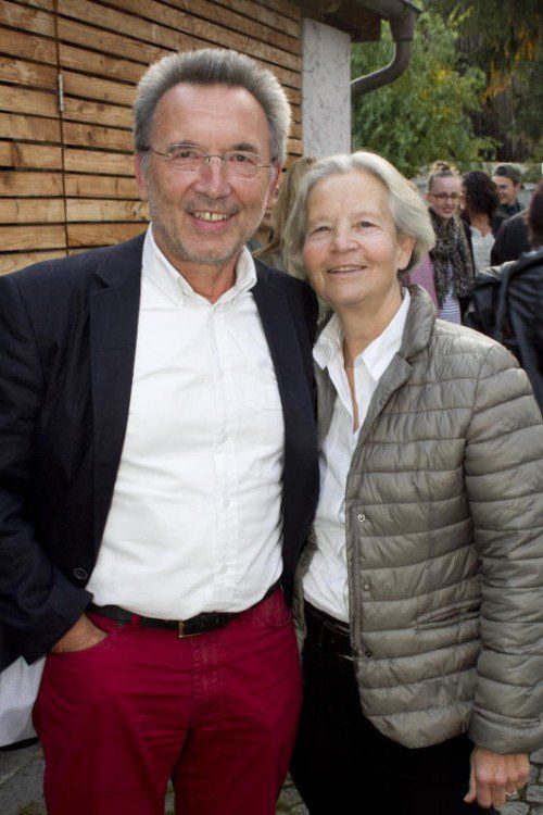 Historiker und VN-Kommentator Meinrad Pichler und Regina.