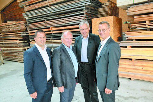 Jürgen Kessler, Manfred Amann, Karlheinz Rüdisser und Matthias Kucera (v. l.).
