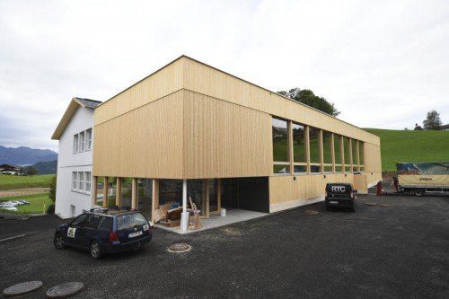 Langenegger Schule: die Bauarbeiten stehen vor dem Abschluss.