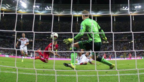 Robert Lewandoski erzielte den Ehrentreffer bei der 1:3-Niederlage von Polen in Frankfurt.