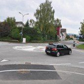 Kreisverkehr in Rankweil wieder frei befahrbar