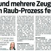Angebliches Räuberduo kam zur „Schnapszeit“
