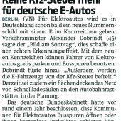 Anreize für E-Autos
