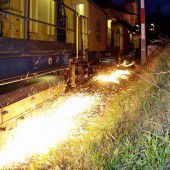 ÖBB schleifen Gleise Richtung Liechtenstein