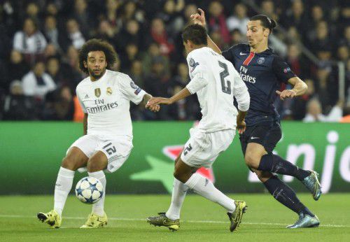 Auch PSG-Starstürmer Zlatan Ibrahimovic (r.) vermochte kaum einmal für Torgefahr zu sorgen.