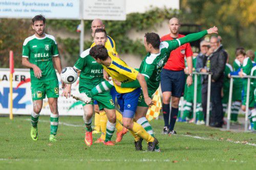 Auf der Sportanlage Haselstauden wurde bis zur letzten Minute gekämpft.