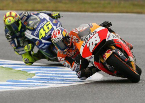 Dani Pedrosa konnte in Japan seinen ersten Saisonsieg einfahren und Valentino Rossi auf den zweiten Platz verdrängen.