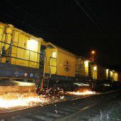 Neuer Schliff für Eisenbahnschienen