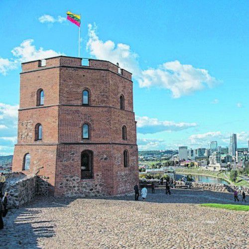 Der Gediminas-Turm befindet sich 142 Meter über der Stadt.