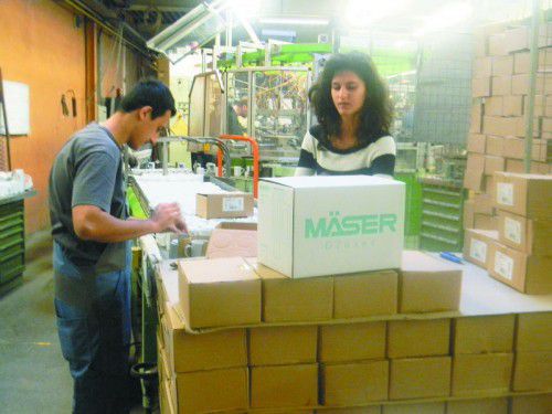 Die Dornbirner Firma Josef Mäser GmbH deckt mit Leistungen der Dornbirner Jugendwerkstätten Produktionsspitzen ab.