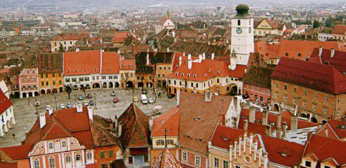 Die Stadt Sibiu in Rumänien. Von hier stammen einige der Roma, die derzeit in Vorarlberg leben.