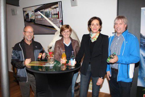 Gastgeberin Sabine Treimel (Zweite von links) von der Fohrenburg mit Conny Berchtold, LR Bernadette Mennel und Christoph Neyer (v. l.).