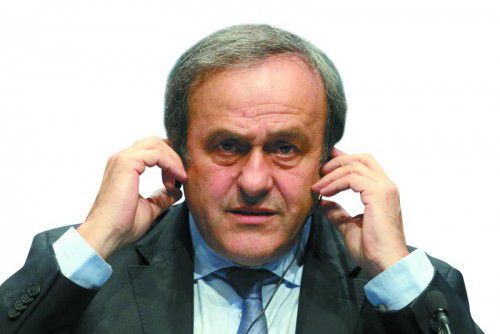 Michel Platini ging erstmals an die Öffentlichkeit.