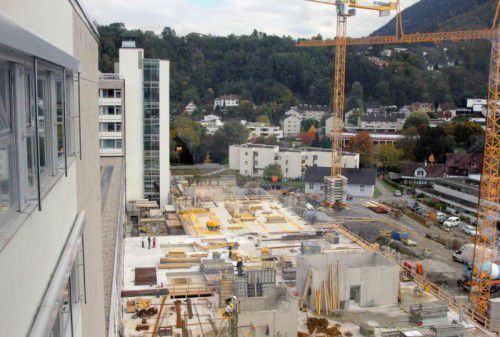 Noch in diesem Jahr soll der Rohbau für das OP-Zentrum am LKH Feldkirch fertiggestellt werden.