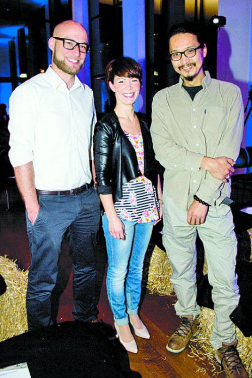 Patrick Schmidt (l.), Denise Martin und Khuslen Tsend-Ayush.