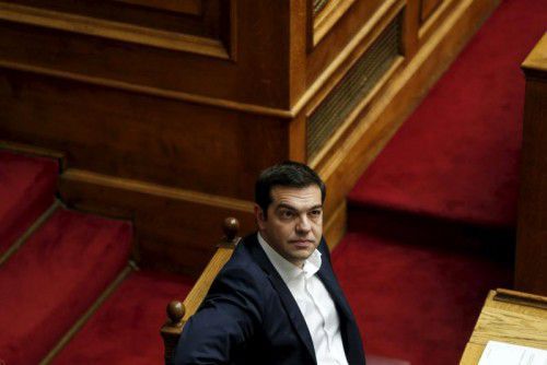 Premier Tsipras stellt sich am Mittwoch der Vertrauensfrage.